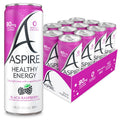 ASPIRE® Black Raspberry, Healthy Energy Drink 80mg Natural Caffeine, Zero Sugar No Carbs Keto Friendly, 12 Pack Green Tea Sugar Free Drink Low Caffeine Zero Calorie