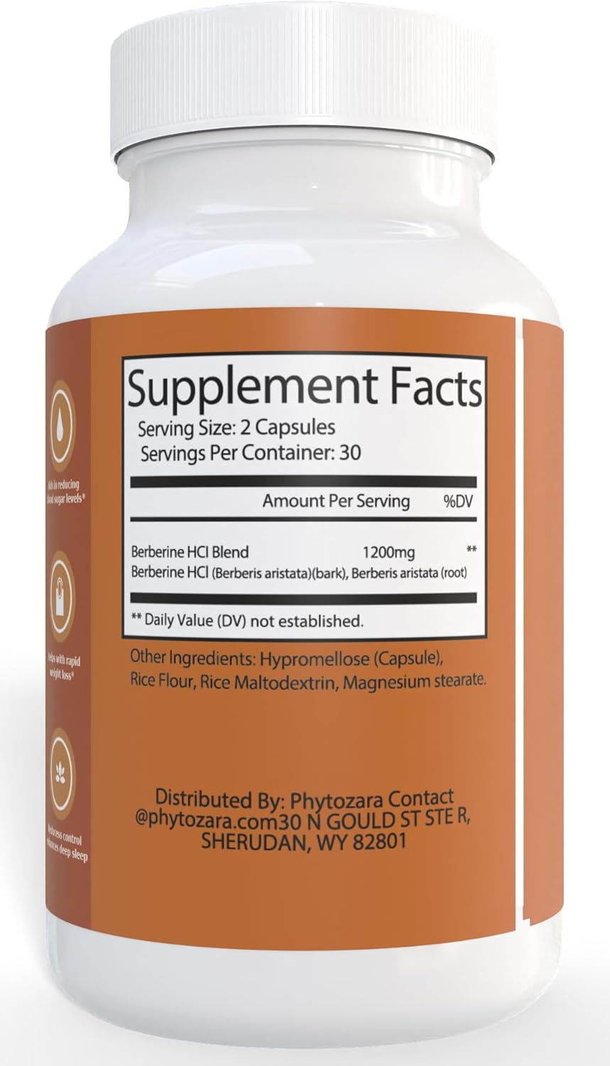 Berberine Pro, Science Natural Supplements, 60 Capsules, Blood and Cholesterol Support (1)