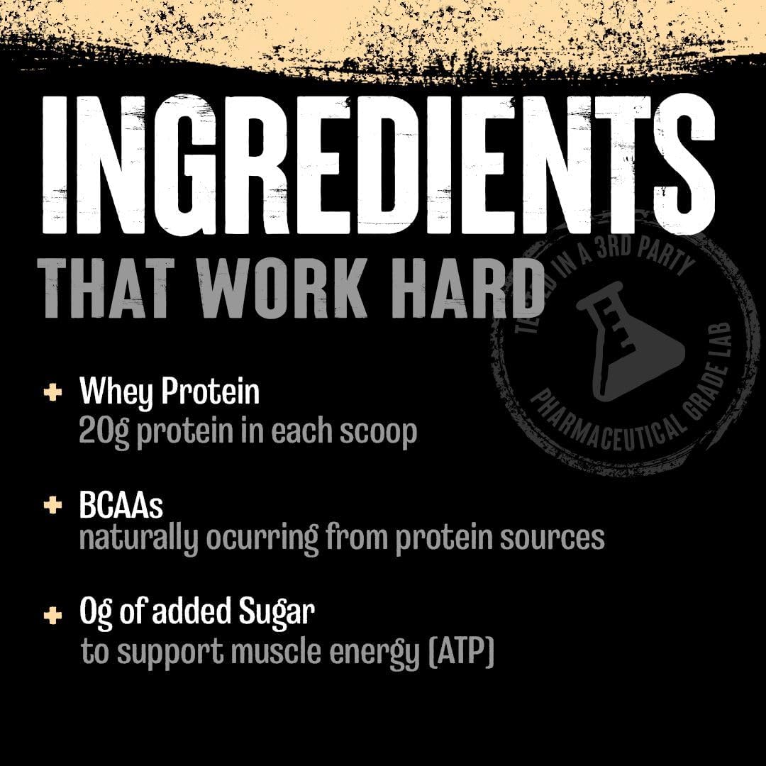Animal 100% Whey Protein Powder – Whey Blend for Pre Workout or Post Workout, Recovery, or an Anytime Low Sugar Protein Boost Meal Replacement with BCAA Branched Chain Amino Acids – Vanilla, 4 lb