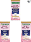 Nature's Bounty Optimal Solutions Ultra Collagen Booster for Healthy-Aging Supplement, Resveratrol, Hyaluronic Acid – Collagen Capsules for Women, 48 Capsules (Pack of 3)