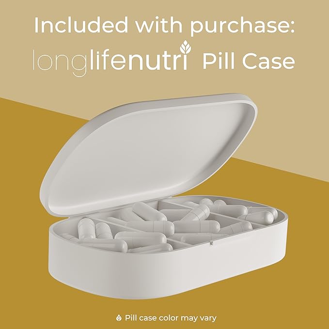 LongLifeNutri Chrysin 500mg – 180 Vegetarian Capsules, from Passion Flower, 5, 7-Dihydroxyflavone, Natural Antioxidant for Overall Wellness, 6-Month Supply, GMP Certified, Made in USA