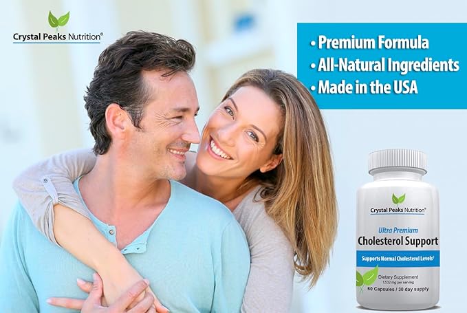 Cholesterol Supplement - All-Natural Ingredients to Support Normal Colesterol Levels. Supports Optimal Circulation. 60 Capsules