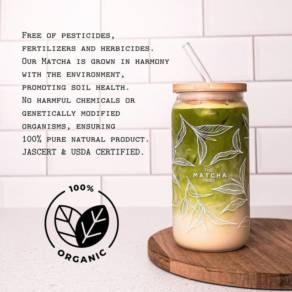 Organic Ceremonial Grade Matcha Powder – First Harvest Stone-Ground Green Tea from Uji & Kagoshima, Japan | USDA Organic | Premium Antioxidant Superfood | 30g Tin