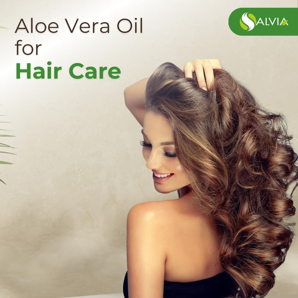 Salvia Aloe Vera Oil (Aloe barbadensis) | Pure & Natural Carrier Oil for Skincare, Hair Care & Massage - 25L/845.35 fl oz