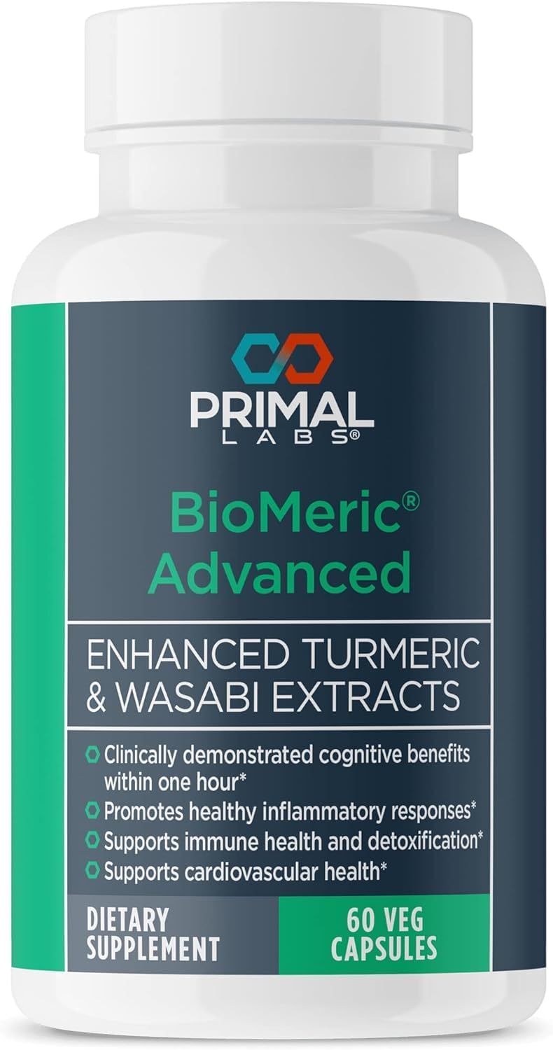 BioMeric Advanced - with Turmeric Curcumin and Wasabi Extracts - 60 Capsules
