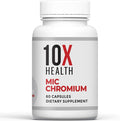 10X Health MIC Chromium Supplements - 60 Capsules - Contains Choline Inositol & L Methionine - Mineral Supplements for Daily Nutritional Support - Chromium, L-Methionine, Choline Supplements