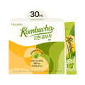 TEAZEN Japanese Apricot Kombucha Tea, Electrolyte & Hydration Drink Mix, Sugar Free, Live Probiotics & Prebiotics, 30 Sticks, 5.29oz