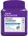 New Chapter Elderberry Gummies for Adults & Kids (2+), USDA Organic 64x Concentrated Elderberry for Immune Support, Great-Tasting Whole-Food Gummies, Vegan & Non-GMO - 60 ct