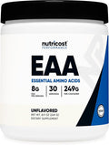Nutricost EAA Powder 30 Servings (Unflavored) - Essential Amino Acids - Non-GMO, Gluten Free, Vegetarian Friendly