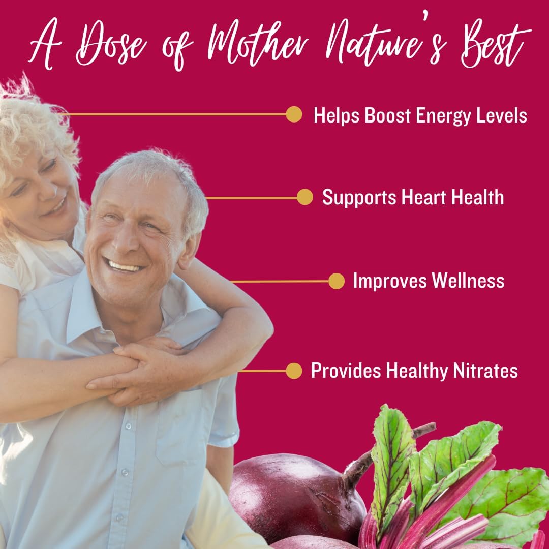 SUBSTANCE. Beetroot Boost Capsules - 4500mg per Serving, 30 Days Beet Root Capsules Supply – Beets Supplement with Vitamin-C & Manganese – Natural Nitric Oxide & Energy Booster Beet Root Powder – USA