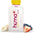 Huma Plus (Double Electrolytes) - Chia Energy Gel, Banana Berry, 24 Gels - Stomach Friendly, Real Food Energy Gels