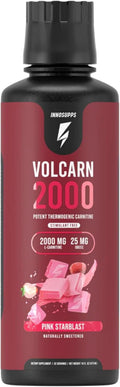 InnoSupps Volcarn 2000 - L-CARNITINE Advanced Energy Liquid | ATP Enhancer with GBEEC | Boosts Energy, Enhances Focus, Caffeine Free, No Artificial Sweeteners | 32 Servings (Pink Starblast)
