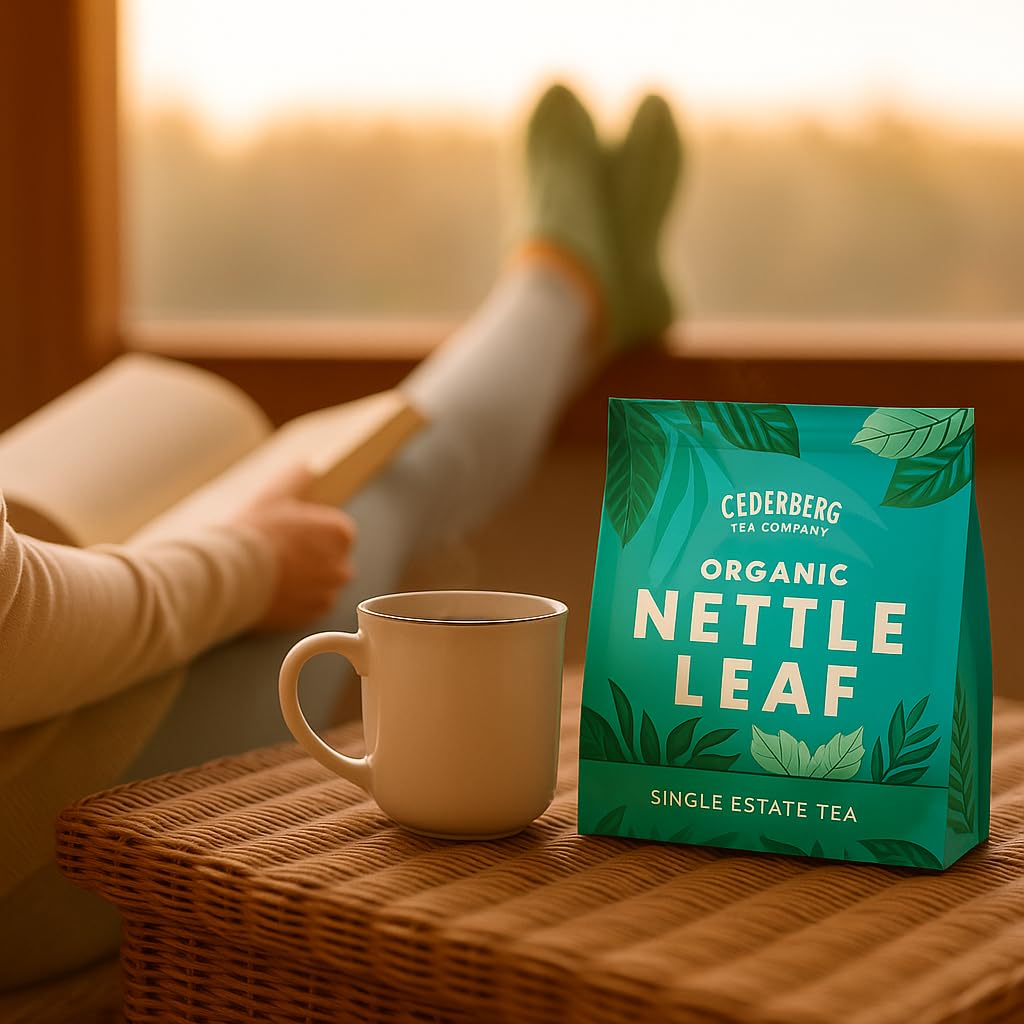 Cederberg Tea Company Organic Nettle Leaf Tea — 30 Tea Bags | Organic Herbal Tea From Single Origin | Eco-Friendly Tea Bags | Non-GMO Caffeine Free Tea With Zero Sugar
