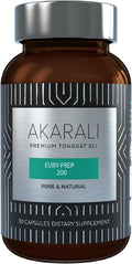 Tongkat Ali Root Extract by Akarali with US Patented Physta® Extraction Technology , Higher Eurycomanone, Natural Testosterone Support