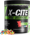 X-CITE Pre-Workout by ATHLEAN-X - Enhanced Formula with Beta-Alanine, Creatine & Caffeine for Ultimate Energy, Endurance, Focus & Muscle Pump, NSF Certified for Sports (22 Servings, Sour Gummy Bear)