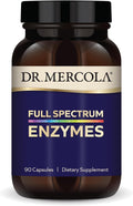 Dr. Mercola Full Spectrum Enzymes - 22 Different Enzymes - Supports Digestive & Immune Health - Helps Digest Carbohydrates, Fats, Proteins & Fiber - Non-GMO, Gluten-Free & Soy-Free - 90 Capsules