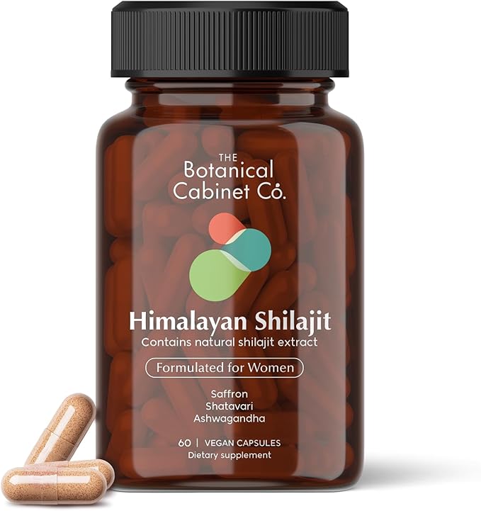 Shilajit for Women | Energy and Hormonal Balance* | Saffron, Shatavari, Ashwagandha | Natural Extracts, Lab Tested, Non-GMO, Vegan Capsules | 30 Day Supply