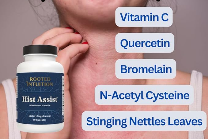 Hist Assist | Seasonal Sinus & Immune Balance Formula | Quercetin Bromelain NAC Nettle | Non-GMO Gluten Free | 40 Capsules