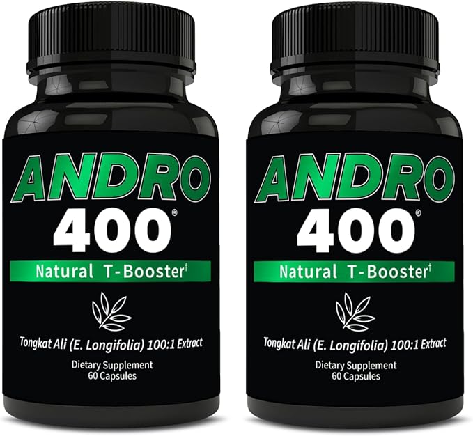 Andro400 T Booster Supplement (2 Pack, AndroMax)
