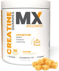Creatine Monohydrate Gummies for Men & Women – Real Fruit Gummy Supplement for Muscle Growth, Recovery, Longevity, Cognitive Health & Memory – 90 Chews (90 Gummies, Mango)