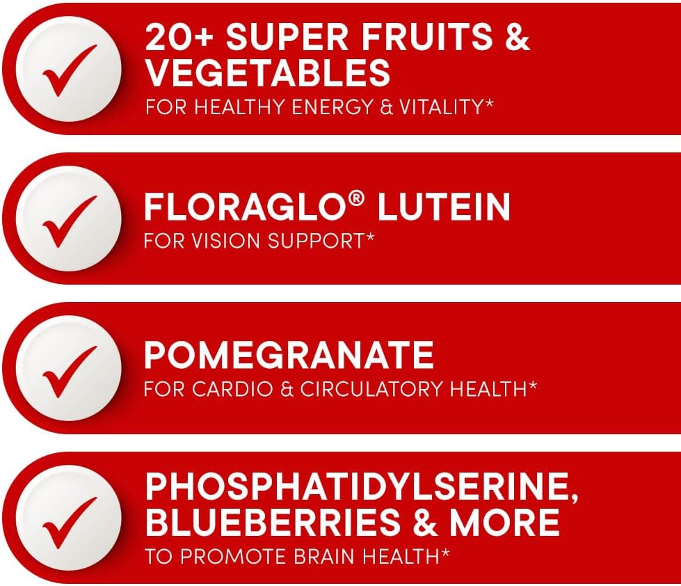 Purity Products Super Reds Powder Phytonutrient Superfood Drink Mix w/FloraGLO Lutein - Phytonutrient Blend containing Polyphenols, Antioxidants & More - 330 Grams - 30 Day Supply