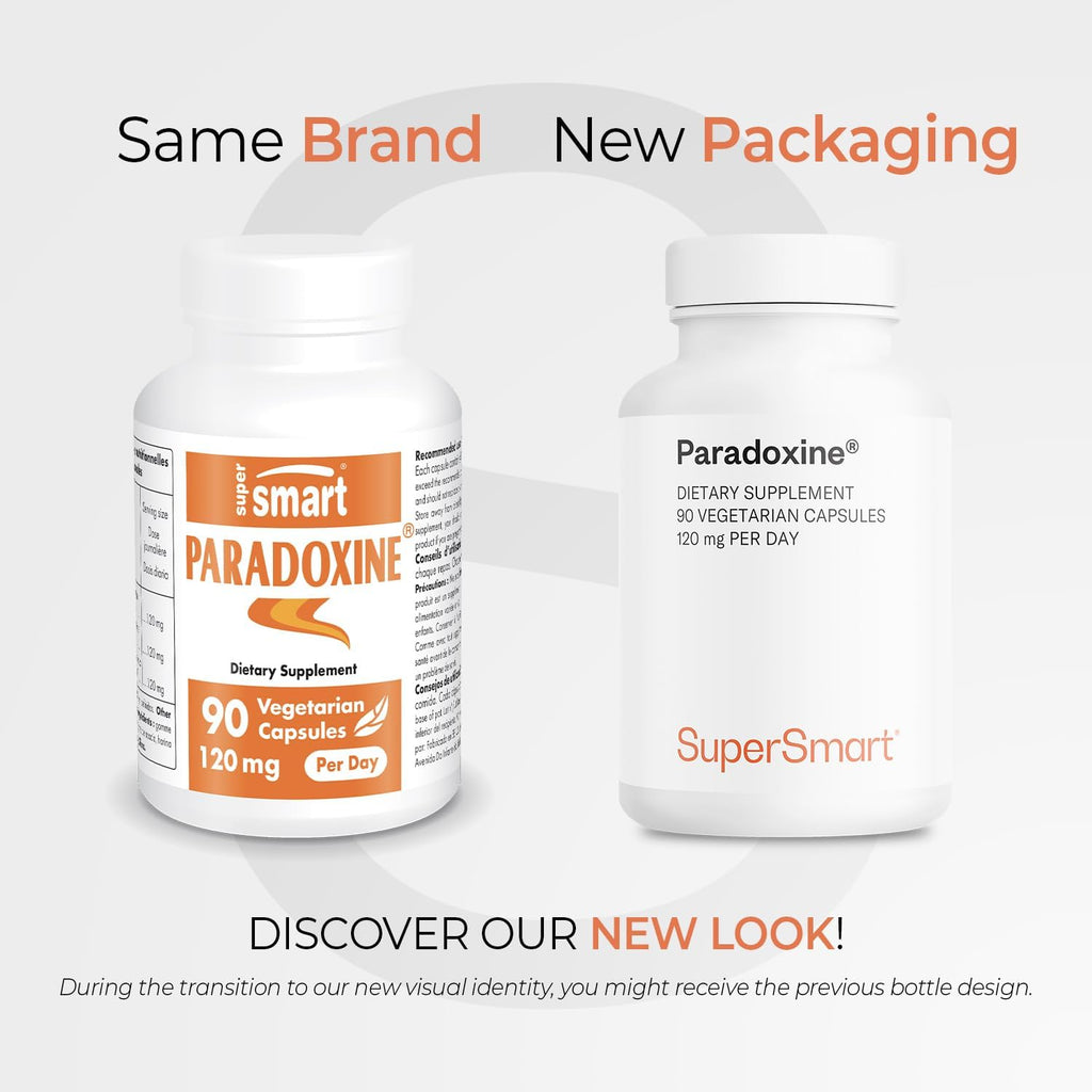 Supersmart - Paradoxine 120mg per Day - Grains of Paradise Supplement (Aframomum melegueta) with 6-Paradol | Non-GMO & Gluten Free - 90 Vegetarian Capsules