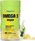 Vegan Omega-3 DHA Supplements - Premium Fish Oil Alternative from Algae Oil | 90 Carrageenan Free Softgels | Plant Based Algal DHA Essential Fatty Acids, Non-GMO (Algae, 90 Count (Pack of 1))
