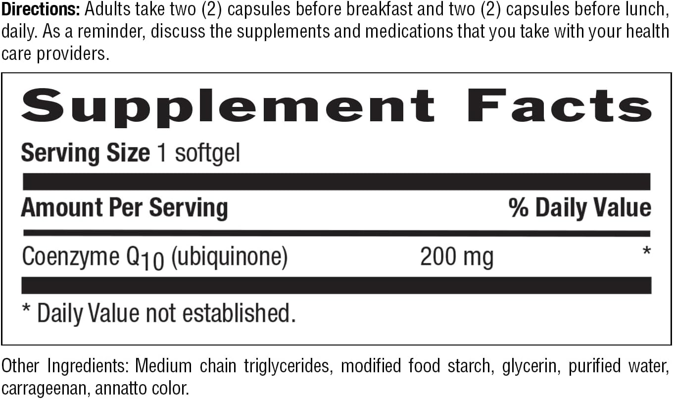 Country Life Simply CoQ10 200mg – Supports Heart Function & Cellular Energy, Vegan Softgels, Certified Gluten-Free, Non-GMO, 60 ct – Cardiovascular Health Supplement