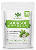 Organic Soursop Leaves Tea Bags - Soursop Graviola Leaves Herbal Tea bags for Immune Support, Antioxidant - Guanabana Leaves - Caffeine Free - 30 Tea Bags