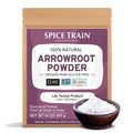 Arrowroot Powder (397g/14oz) Natural Thickener, Fine Ground | Wheat Flour Substitute | Non GMO, Gluten Free, Dairy Free | Neutral Flavor, Ideal for Baking/Cooking | Resealable Ziplock Pouch