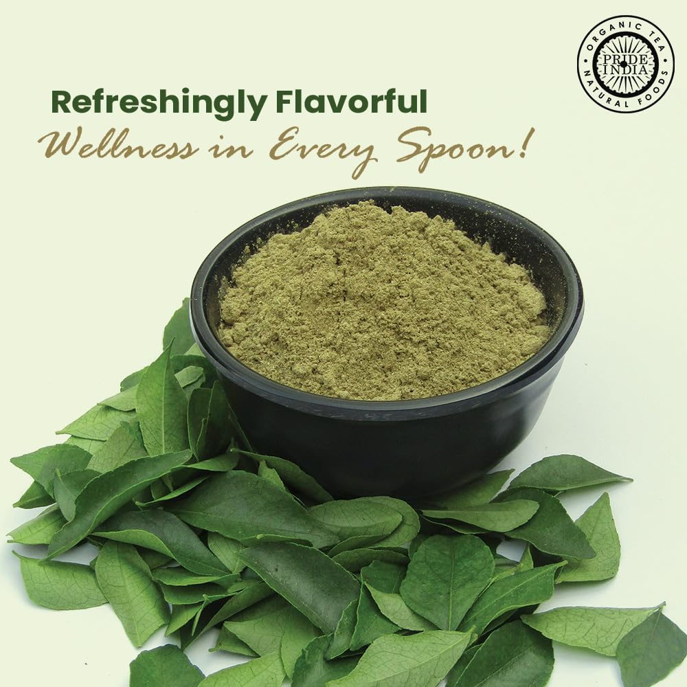 Pride of India – Curry Leaf Ground – Fresh Aroma/Distinct taste – No GMO/No Artificial Color – Traditional Indian Spice – Easy to Use – 1.3 oz. Small Dual Sifter Bottle
