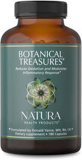 Natura Health Products Botanical Treasures Supplement - Supports Broad-Spectrum Antioxidant Activity- Featuring Turmeric, Ginger, Green Tea, Black Pepper, Trans-Resveratrol, Black Cumin (180 Capsules)