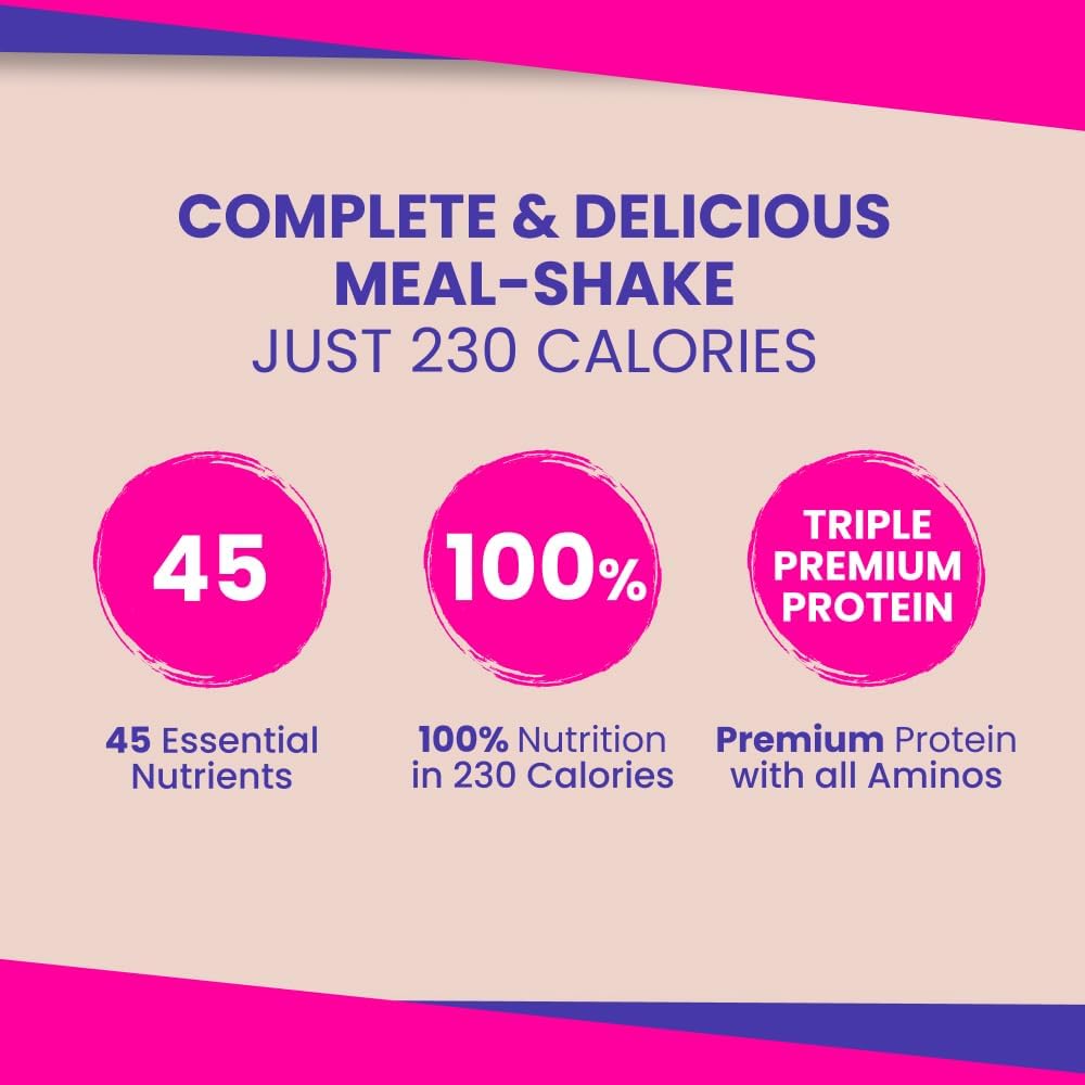 VIVRI ShakeMe! Chocolate Meal Replacement | 20 Servings | 22g Triple Premium Protein, 45 Nutrients & 8 Superfoods | Supports Weight Loss, Full-Body Health, Energy & GLP-1 Treatments.