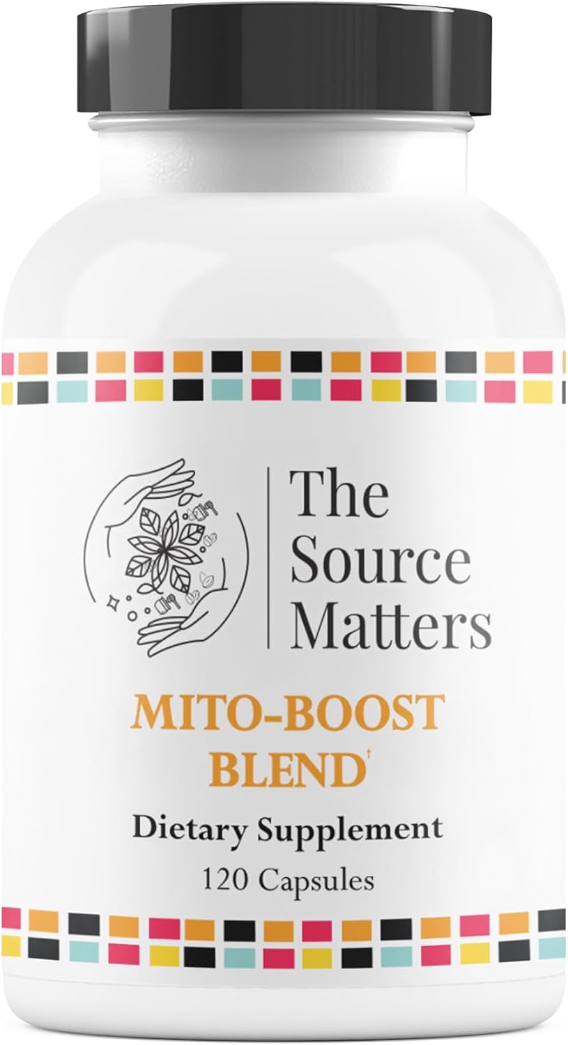Mito-Boost Blend Dietary Supplement | Cellular Energy and Anti-Aging, Nutrient Daily Support with Antioxidants, Detox Pathway Management, Immune System Maintenance (120 Capsules)