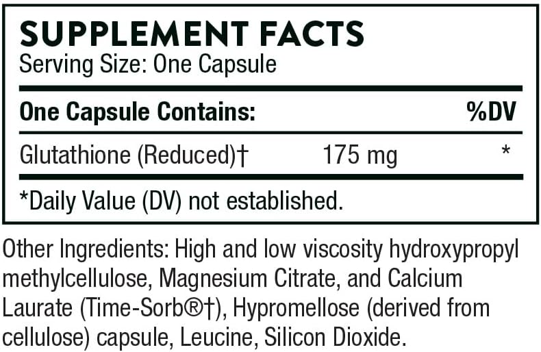 THORNE - Glutathione-SR - Sustained-Release Glutathione for Antioxidant Support* - 60 Capsules