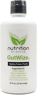 Humic Fulvic Blend – Liquid Supplement for Gut Health & Digestive Balance – Natural, Plant-Based, Shelf-Stable, Vegan, Non-GMO – 32 fl oz