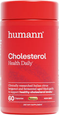 Humann Cholesterol Health Daily, Cholesterol & Lipid Support Supplement, Citrus Bergamot and Aged Black Garlic, 60 Capsules