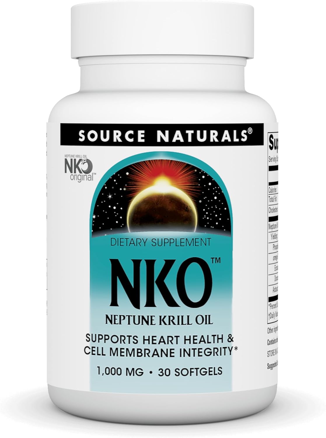 Source Naturals NKO Neptune Krill Oil, Supports Heart Health and Cell Membrane Integrity* - 30 Softgels