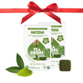 Tea Drops Lightly Sweetened Organic Tea Bulk Box | Matcha Green Tea | Iced or Hot Bagless Instant Tea Beverages Gift Set | Includes Premium Organic Japanese Matcha Powder | 10 Drops per Box