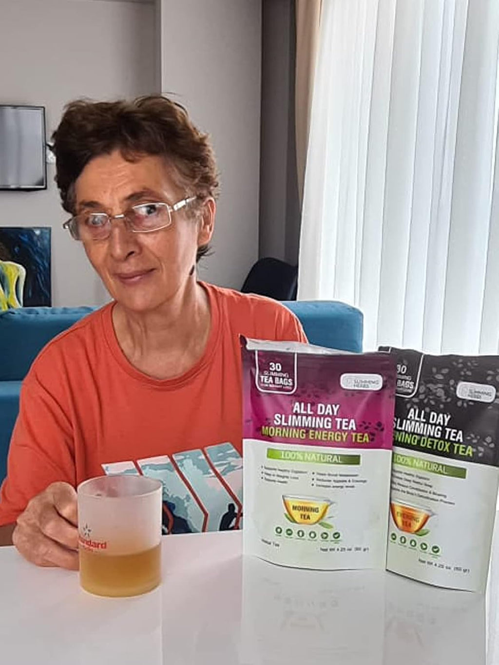 ALL SLIMMING HERBS All Day Slimming Tea For Weight Loss - All Natural 30 Days Detox Teas That Flattens Tummy - Daytime Energy Boost Tea 30 Bags + Evening Detox Tea 30 Bags
