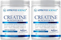 Approved Science Creatine Monohydrate Powder with BioPerine - Workout Support - 120 Servings - 5g Per Serving - Unflavored - Pack of 2 - Non-GMO, Vegan