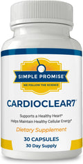 CardioClear7 - Coenzyme Q10 (CoQ10) and PQQ Heart Health Supplement with Shilajit - Supports Circulation, Cellular Energy & Daily Vitality for Cardiovascular Health - 30 Capsules
