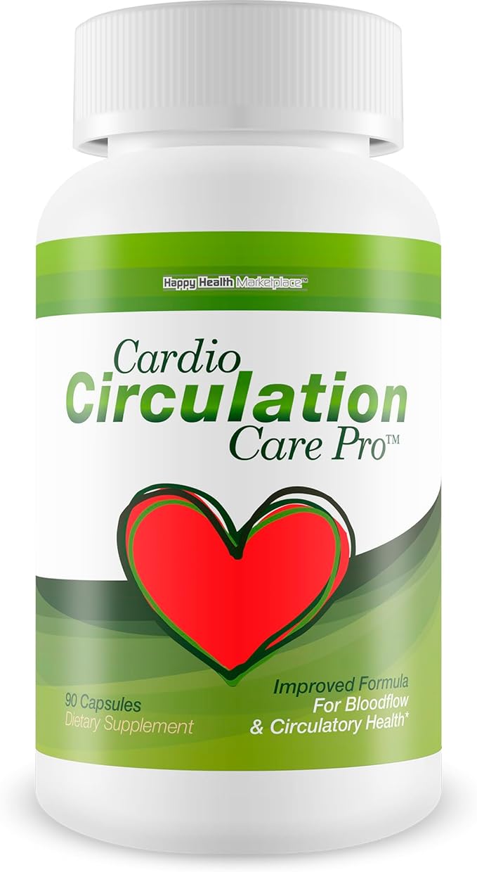 Cardio Circulation Care Pro - Our Best Circulation Support Supplement - Natural Blood Circulation Supplements To Improve Blood Flow Care - Healthy Cardio Care Pressure Supplement - Vitamin Blood Flow