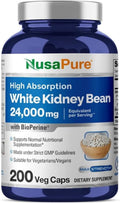 NusaPure White Kidney Beans 24,000mg per Serving - Bioperine - Extract 30:1 (Vegan, Non-GMO)