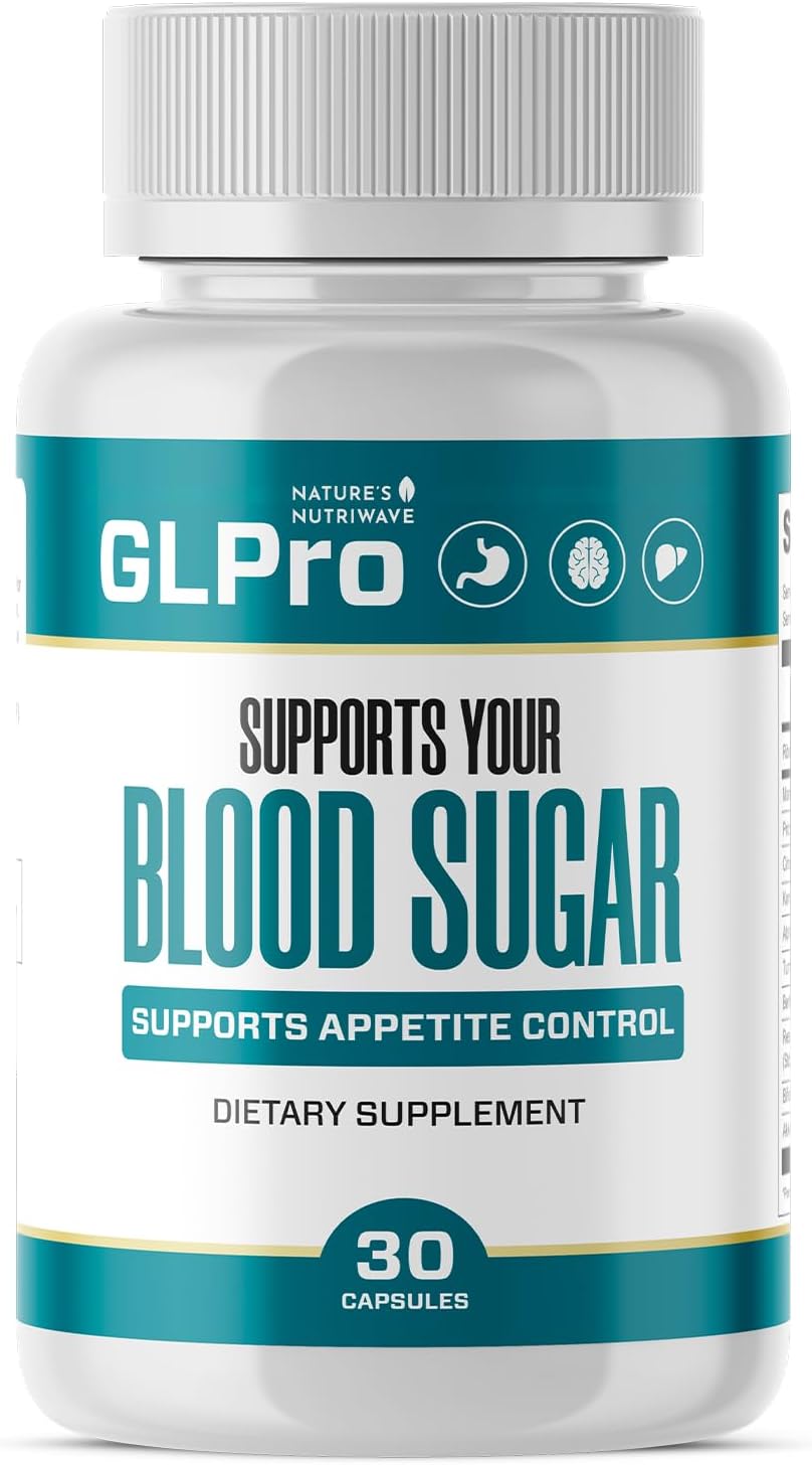 GLPro Capsules – Natural Supplement with Hawthorne, Garlic, Green Tea & Hibiscus – Non-GMO, Gluten-Free, Dairy-Free, Vegetarian, Made in USA – 30 Capsules, 1 Month Supply