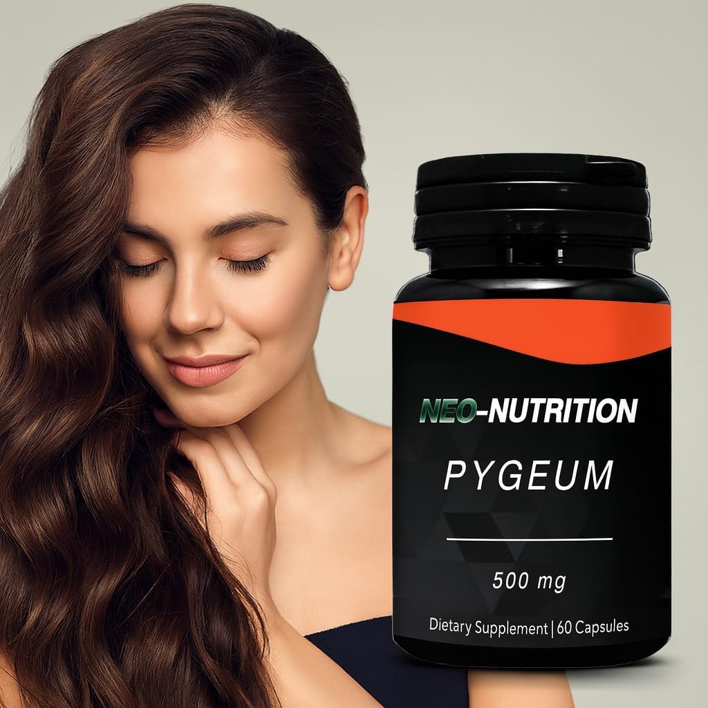 PYGEUM 500mg Herbal Supplement, Men's Health Supplement,AFRICANUM BARK Prostate Health Urinary Flow LIBIDO Sleep Hair Loss