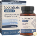 Accentrate Neuro X - Complete Vitamin B Complex | Active Multivitamin w/L-Methylfolate (5-MTHF), Adenosylcobalamin (B12), Pyridoxal-5'-Phosphate (P5P) | Brain Health | MTHFR Supplement | 30 Tablets