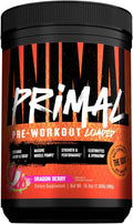 Animal Primal Muscle Hydration + Preworkout Powder – Contains Beta Alanine, 3DPump, Caffeine & Electrolytes – Improves Energy, Focus, Endurance & Absorption – New Dragon Berry Flavor, 16.9 oz