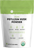 Kate Naturals Psyllium Husk Powder for Baking, Fiber. Psyllium Seed Powder for Dogs & Cats (1.5lb, Organic, Gluten Free, Pet Safe)