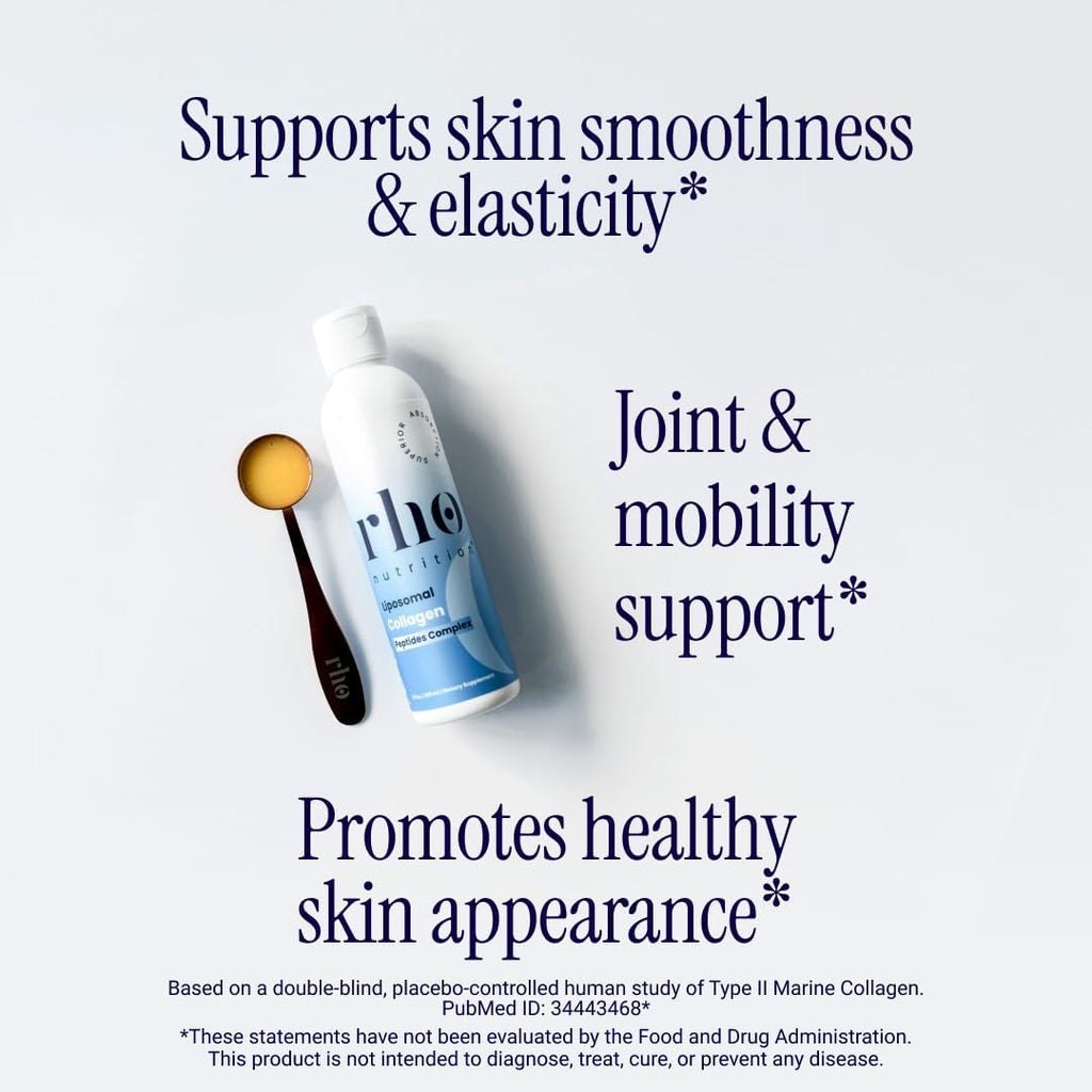 Liposomal Collagen Peptides - High-Absorption Liquid Collagen Supplement - Supports Skin Elasticity, Joint Health, and Overall Vitality for Healthy Aging, 5 fl oz